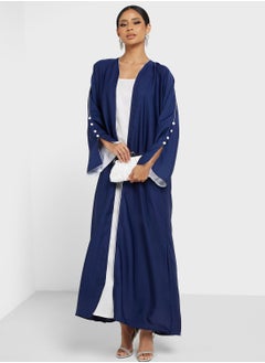 Buy Open Abaya With Slit Sleeve Detail in Saudi Arabia