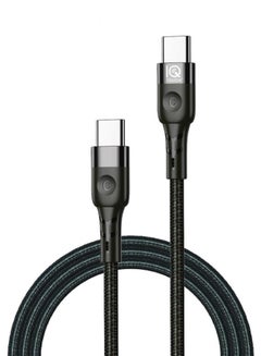 Buy IQ TOUCH USB C to USB C nylon cable 60W fast charging cable 1.2meter in UAE