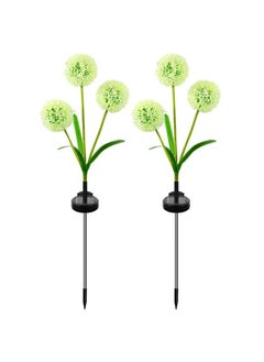 Buy 2 Packs Solar Garden Lights Artificial Dandelion Solar Outdoor Lights for Garden Yard Patio Pathway Decoration in Saudi Arabia