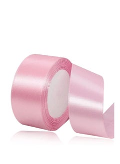 Buy Baby Pink Satin Ribbon, 38mm x 25yd Fabric Polyester Ribbon for Gift Wrapping, Party Favors, Wedding Decorations, Bow Making, Bouquets, Sewing Projects & Craft Supplies in UAE