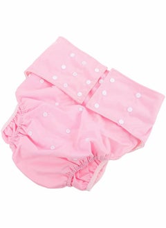 اشتري Adult Diaper Washable Diaper pants for the elderly Reusable Anti leak Period Ultra Briefs Incontinence Pant Underwear Diaper Cover for Incontinence Pull Up Plastic Pants Pink في السعودية