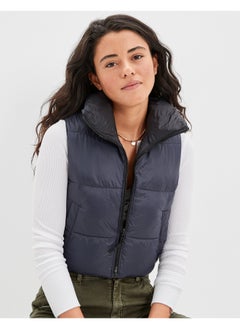 اشتري AE Cropped Reversible Puffer Vest في الامارات