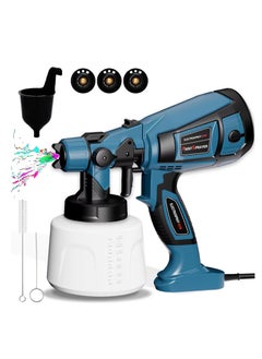 Buy Paint Sprayer, 800W HVLP Paint Spray Gun,1400ml Electric Paint Gun with 4 Nozzles and 3 Patterns,For Furniture, Cabinets, Fence, Walls, Door, Garden Chairs in Saudi Arabia