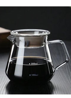 Buy Borosilicate Heat Resistant Glass Coffee Server Pot (600 ML Square Handle) in UAE