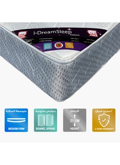 Buy Idreamsleep King Foam And Bonnell Spring Mattress With Thickness 22 cm 200x180 cm in Saudi Arabia