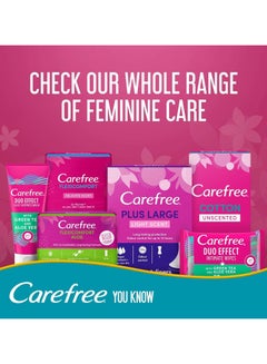 Buy Carefree panty liners, cotton, aloe, pack of 30 in Saudi Arabia