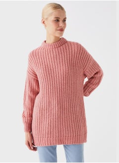 Buy Turtle Neck Knitted Sweater in UAE