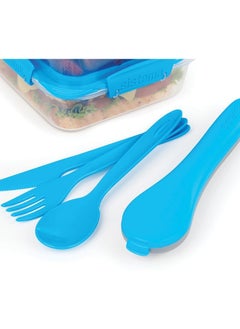 Buy Sistema To Go Cutlery Set Blue in Saudi Arabia