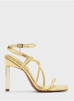 Buy Metal Heel Barely There Sandals in Saudi Arabia