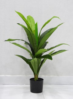 Buy Babazam Artificial Tree Fake Brazil Dracaena Plants Large Green Iron Tree Faux Tropical Decorative Tree with Lifelike Leaves & Plastic Nursery Pot for Indoor Outdoor Home Office Room 70x35x35cm in UAE