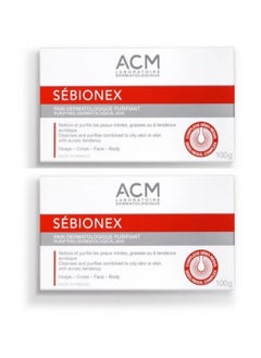 Buy Acm Sebionex Pack Of 2 Purifying bar 100g in Saudi Arabia