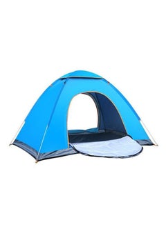 Buy Portable Automatic Pop Up Outdoor Camping Tent Blue (3-4 People) in UAE