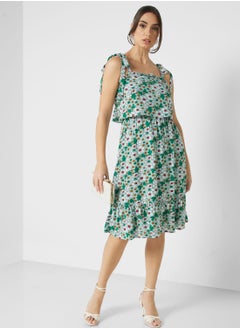 Buy Ditsy Print Dress in UAE