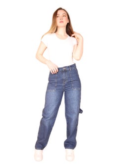 Buy Women's blue street jeans in Egypt