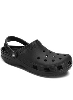 Buy Wear-resistant Crocs Bayaband Clog Comfortable Non-slip Toe-cap Slippers Pure Black in UAE