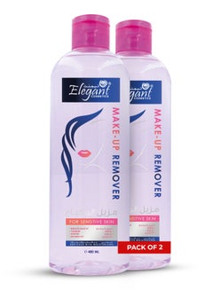 Buy Elegant Makeup Remover 480 ML Micellar Water Pack of 2 in UAE