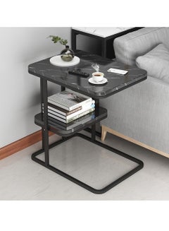 Buy Modern Minimalist Sofa Side Table, Home Living Room Small Coffee Table, Multifunctional Small Square Table in UAE