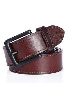 Buy 120CM Mens Leather Retro Denim Belt in UAE