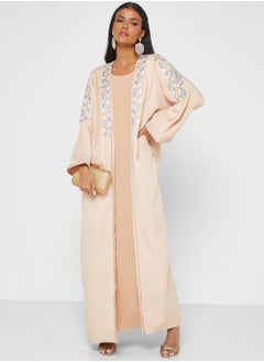 Buy Embellished Flared Sleeve Abaya in Saudi Arabia