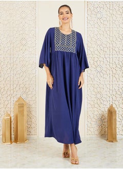 Buy Embroidered Cape Sleeves Jalabiya in Saudi Arabia