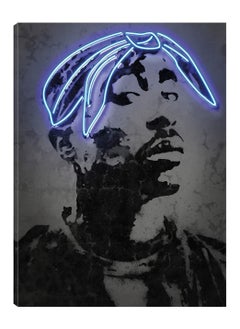 اشتري 2Pac Neon Wall Decor Poster With Frame Multicolour في السعودية