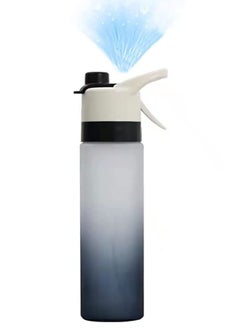 اشتري Mist Spray Water Bottle, 650ml Sports Water Bottle Reusable Fitness Water Jug Multifunctional Spray Water Cup with Mist Hydration في السعودية