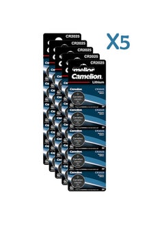 Buy Camelion CR2025 3 V Lithium-Ion Button Cell Battery 5 Pack x5 in Egypt