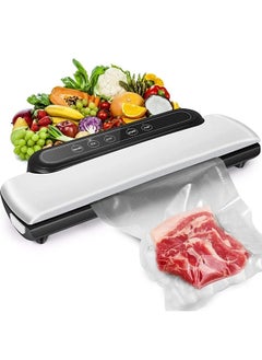 Buy Vacuum Sealer, Automatic Food Sealer Machine, Food Vacuum Air Sealing System for Food Preservation Storage Saver, Dry & Moist Food Modes, White in Saudi Arabia