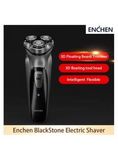 Buy ENCHEN 3D Electric Shaver Enchen BlackStone Electric Razor Beard Trimmer for men Rechargeable shaver Machine in Saudi Arabia