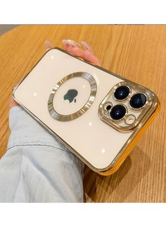 Buy iPhone 14 Pro Case Electroplated Dustproof Magnetic Phone Case in Saudi Arabia