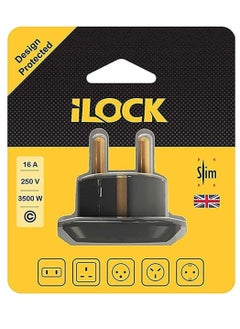 اشتري Ilock Miko Power Converter from 3 to 2 way socket 16A 250 V 3500 W Black في مصر