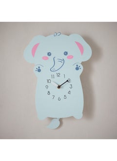 Buy Playland Elephant Pendulum Wall Clock 35 x 24 cm in Saudi Arabia