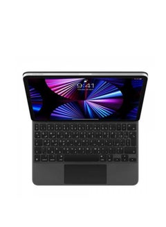 Buy Magic Keyboard (Arabic/English) 500mAh Superior Keyboard Quality High Sensitivity Touchpad Foldable And Portable Backlight With Brightness Adjustable For iPad 10.9” 10th Generation 2022 - Black in UAE
