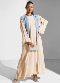 اشتري Embellished Flared Sleeve Abaya في الامارات