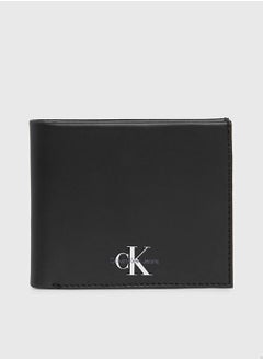 Buy Men's Leather RFID Billfold Wallet -  smooth leather, Black in UAE