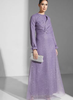 Buy Twist Detail Shimmer Dress in UAE