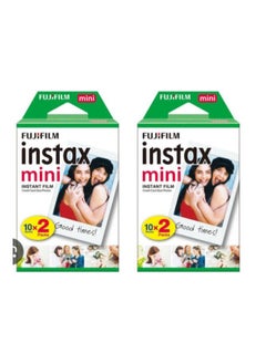 Buy Fujifilm Instax Mini Film-Total 40 Sheets-White in Egypt