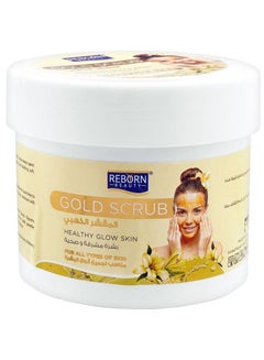 Buy Reborn Beauty Healthy Glow Skin Gold Scrub 500ml in UAE