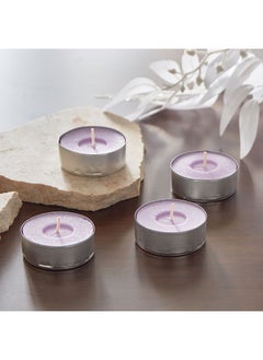 اشتري Vela Peteli Lavender 4-Piece Tealight Candle Set 11 x 3 x 12 cm في الامارات