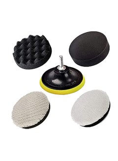 Buy Polishing Pads Polishing Sponge Pad Car Polishers Wool Buffers Polishing Pads Professional Car Polishers Set Kit With M14 Drill Adapter-125mm 5inch in UAE