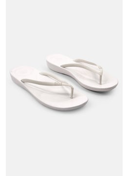 Buy Women Iqushion Ergonomic Flip Flops, Urban White in UAE