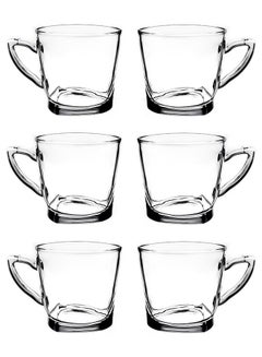 CnGlass Cappuccino Glass Mugs 8.1oz,Clear Coffee Mug Set of 2