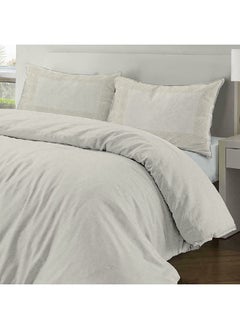 اشتري Emily Super King-Sized Duvet Cover, Cream- 260x240 cm في الامارات