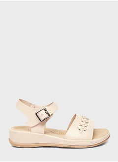 Buy Double Strap Wedge Sandals in UAE