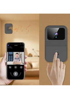 Buy Doorbell Wireless Camera Outdoor Smart Wireless Remote Video Doorbell Intelligent Visual Doorbell Home Intercom HD Night Vision WiFi Rechargeable Security Door Doorbell in UAE