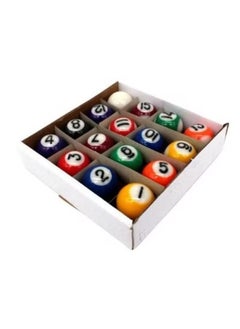 Buy Good Quality 16Pcs Billiard Pool Ball Complete Pool Ball Set Multicolour in UAE