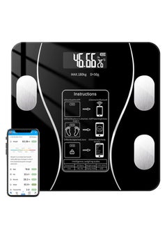 Buy Digital Personal Scale, Smart Body Weight Scale with Bluetooth and App, USB Rechargeable Body Compos in Egypt
