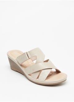 Buy Slip On Sandals with Wedge Heels in UAE