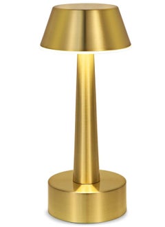 اشتري Rechargeable Cordless Table Lamp, Portable Battery Operated Lamp, Touch Sensor Dimmable Metal Industrial Gold Bedside Night Light Lamps for Bedroom Living Dining Room Restaurant Bar Hotel في الامارات