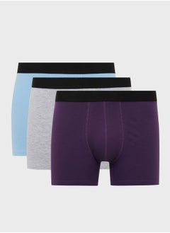 اشتري 3 Piece Regular Fit Knitted Boxer في الامارات